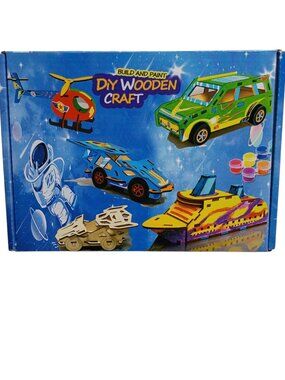 Build and Paint DIY Wooden Craft Kit Age 3+
